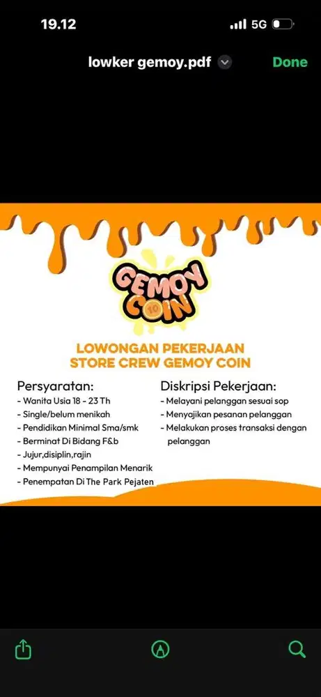 Lowker operator gemoy coin