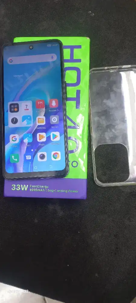 Hot 40 pro 8+8/256 kw lengkap