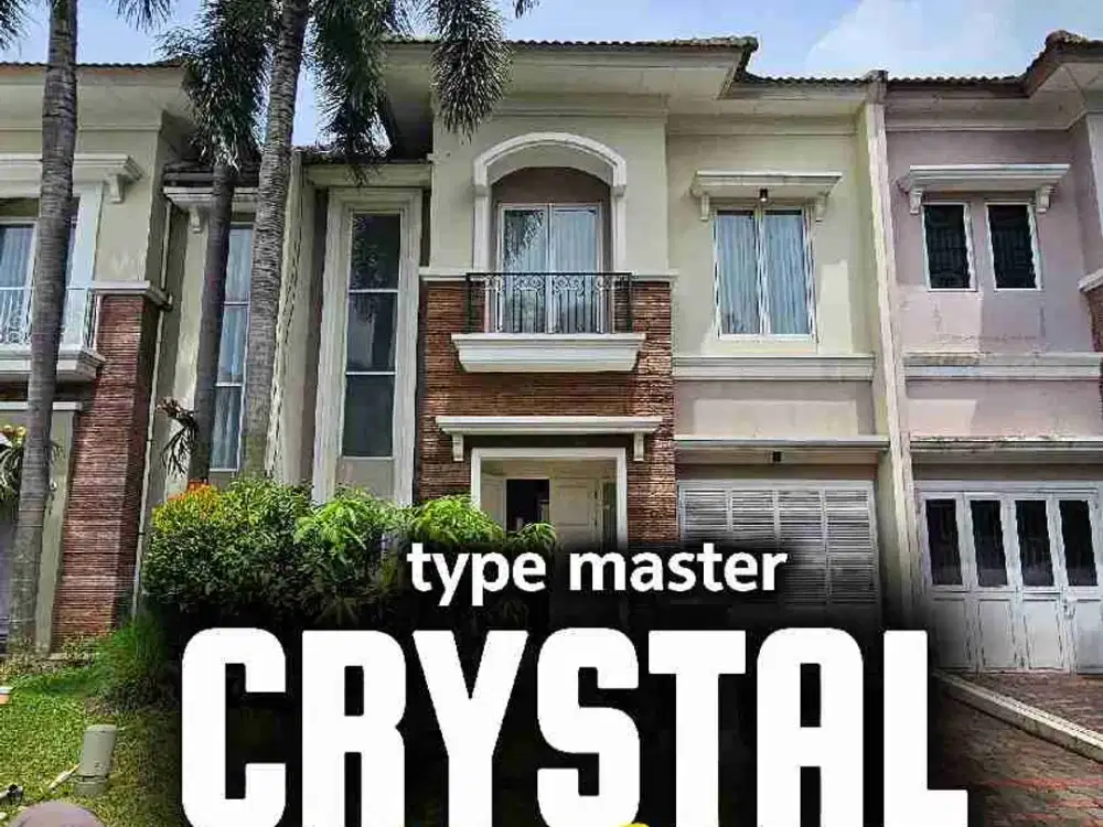 dijual murah rumah type master di Cluster crystal gading serpong