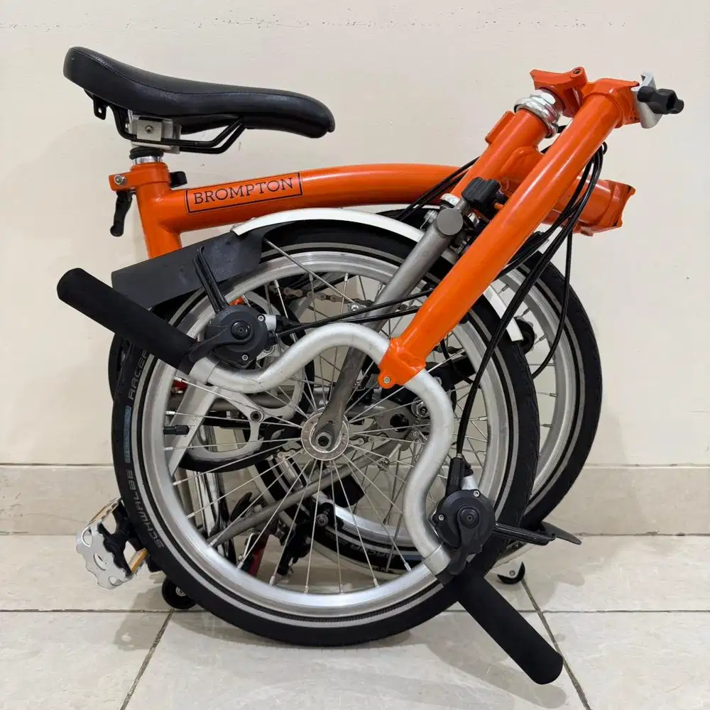 BROMPTON M6Lx SIGNAL ORANGE 2020 - TITANIUM SUPERLIGHT