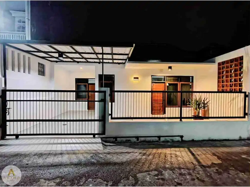 rumah di komplek santosa cipamokolan dekat rs al islam siap huni