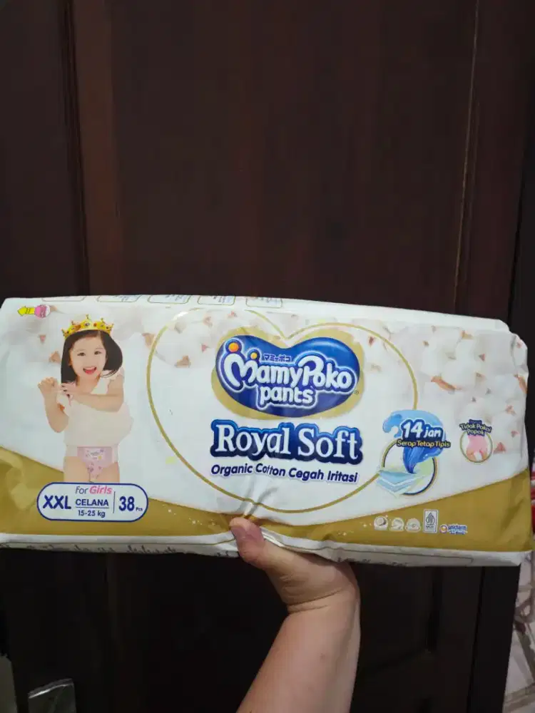 Pampers Mamy Poko Royal Soft Girl Pink 38pcs (BARU)