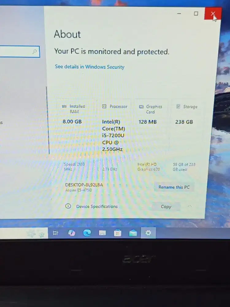 Laptop pribadi yang jarang dipakai