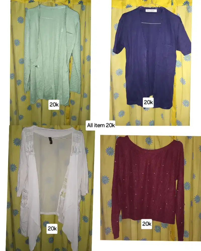 Preloved Baju & Cardigan