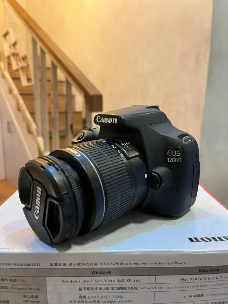 Dijual kamera canon 1200d likenew cocok but belajar