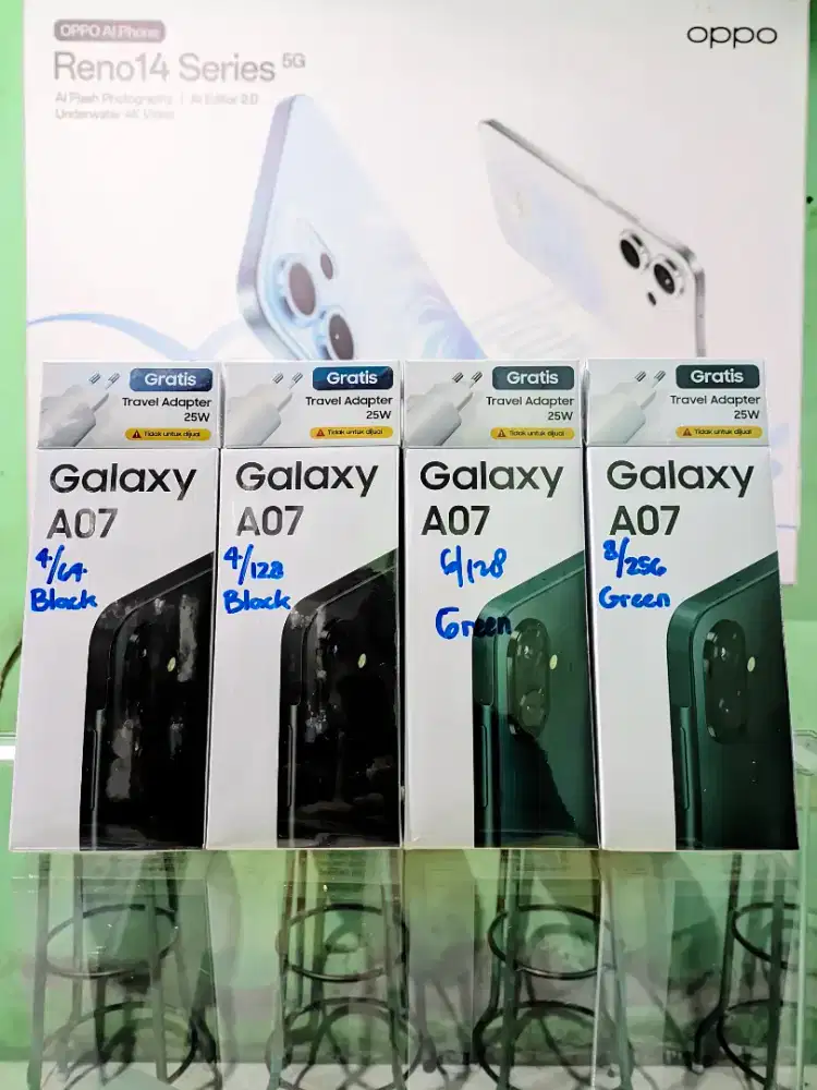 Samsung A07 4/64, 4/128, 6/128, 8/256