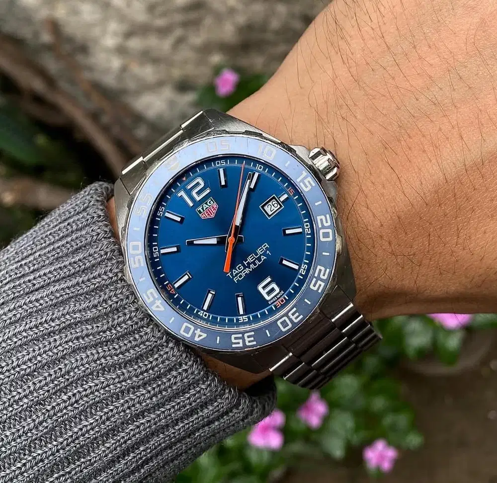 Tag Heuer Formula 1 Date Blue Dial WAZ1010 Quartz 43mm