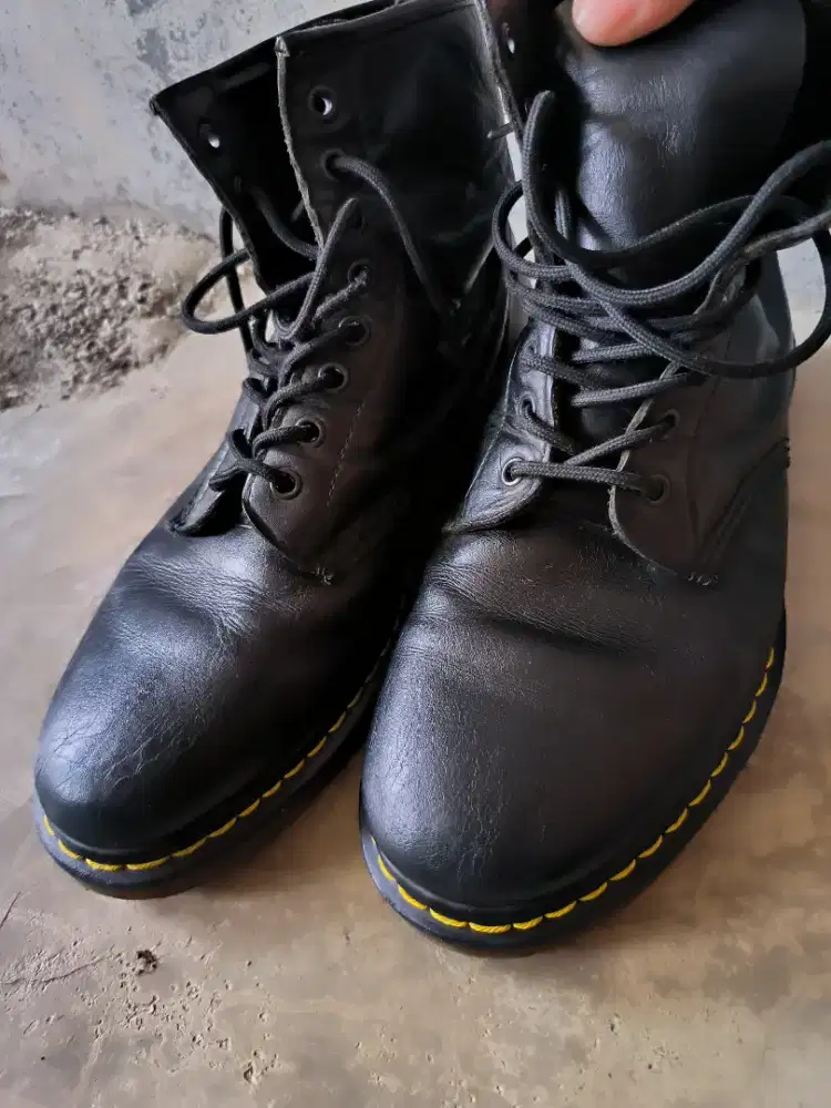 Sepatu dr. Martens 1460 black smooth Original