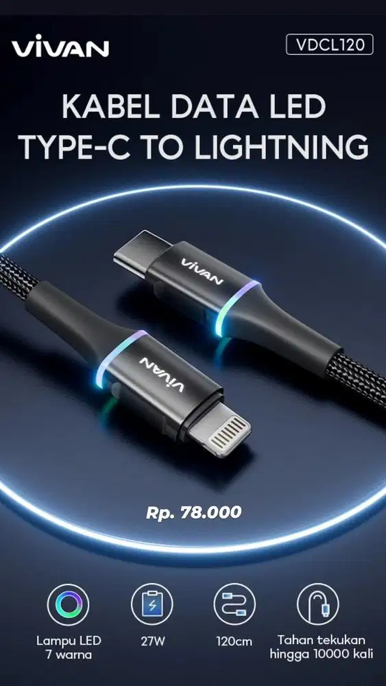 KABEL CHARGER VIVAN VDCL100