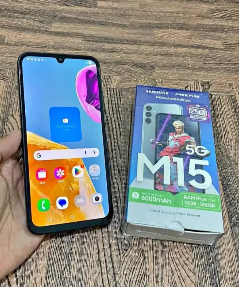 Samsung M15 5G Ram 6+6GB/128GB Fullset Resmi