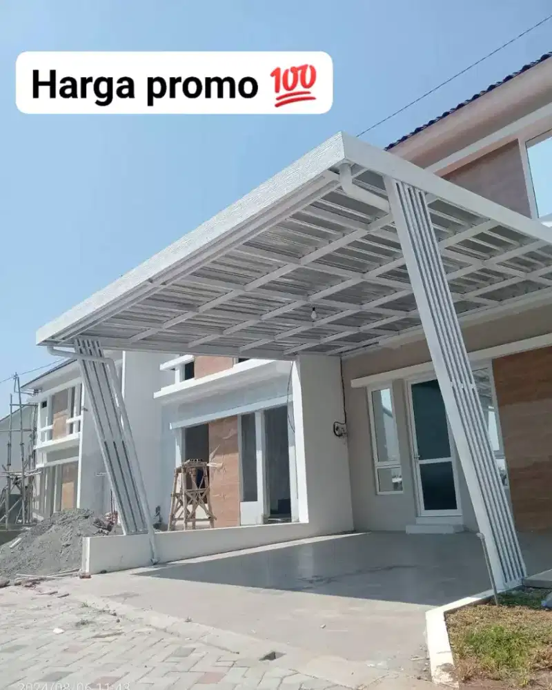 Kanopi baja ringan minimalis modern