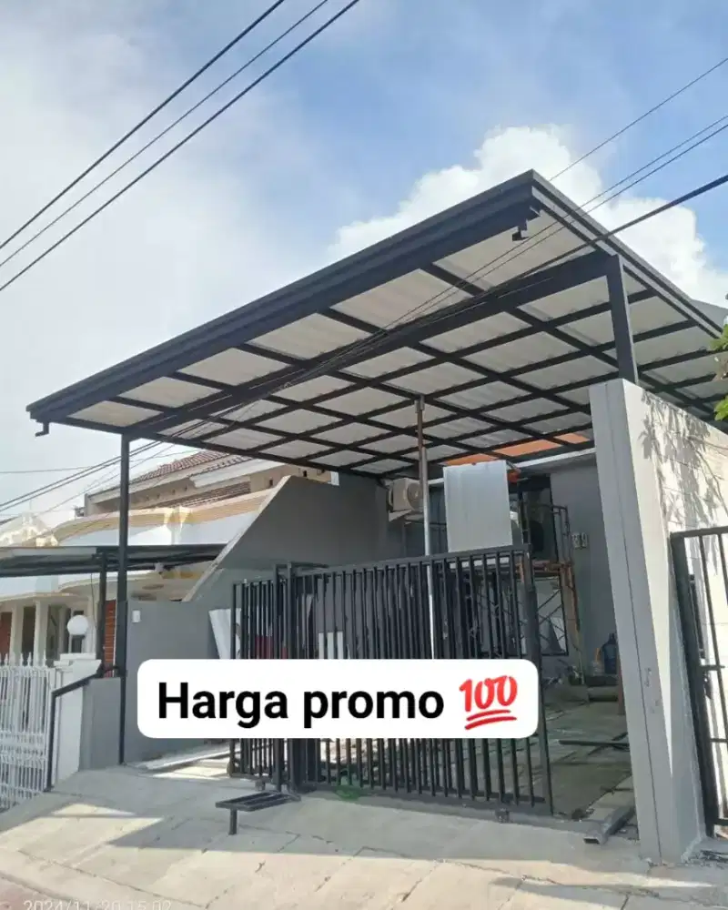 Kanopi baja ringan minimalis modern