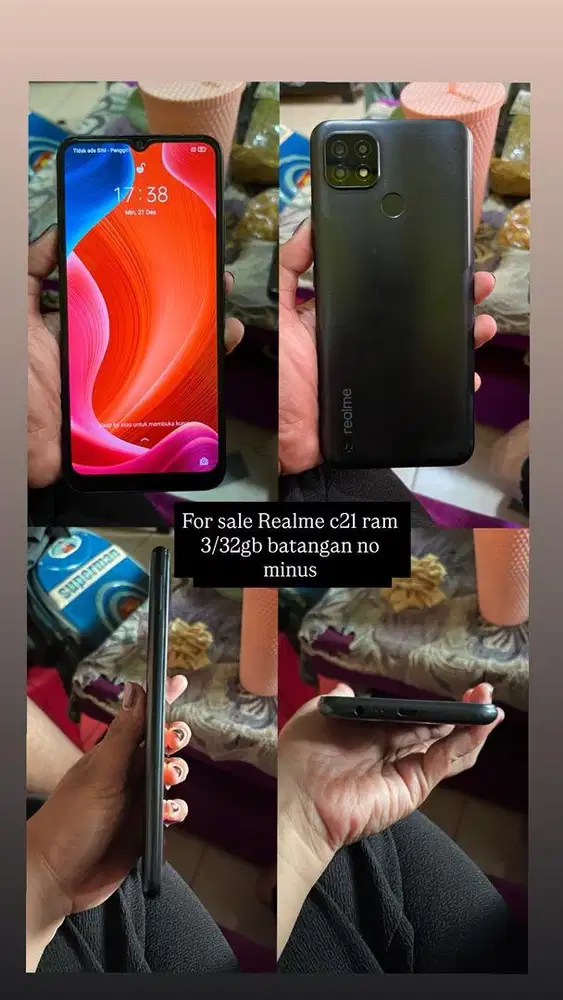 For sale realme c21 ram 3/32gb