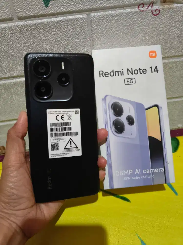 REDMI NOTE 14 5G RAM 8/256 MULUS LENGKAP NORMAL