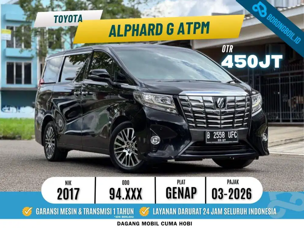 Alphard G ATPM 2017 Hitam