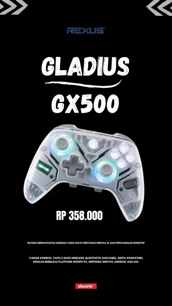 Rexus GLadius GX300 gamepad wireless