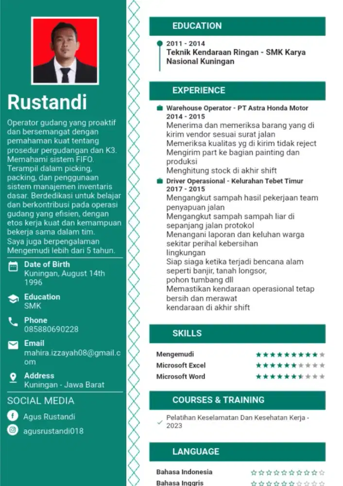 Jasa Supir dalam & Luar kota