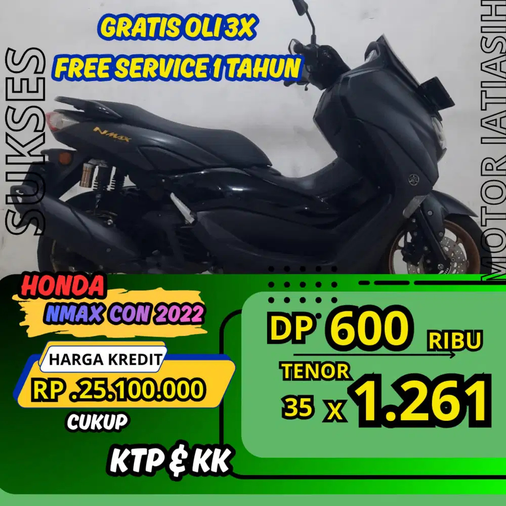 PROMO DP MURAH YAMAHA NMAX CON 2022 DP 600 RIBU BISA CASH/KREDIT