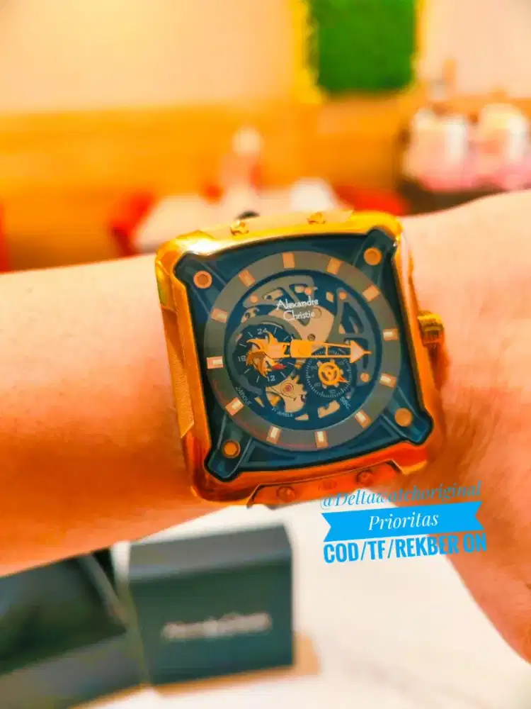 Alexandre Christie AC-3030 Ma Sports Open Heart Automatic Rosegold