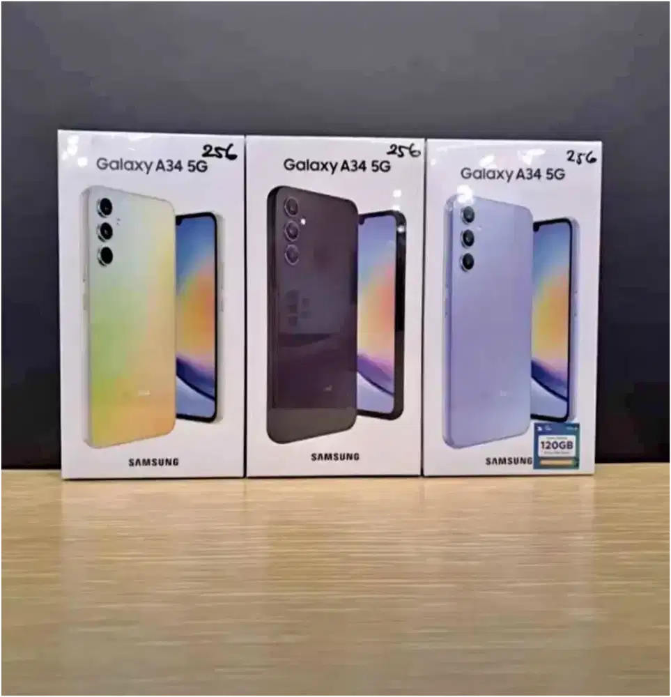 Samsung galaxy A34 5g 8/256 baru segel resmi 1tahun
