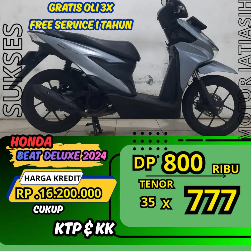 PROMO DP MIRAH HONDA BEAT 2024 DP 800 RIBU BISA CASH/KREDIT