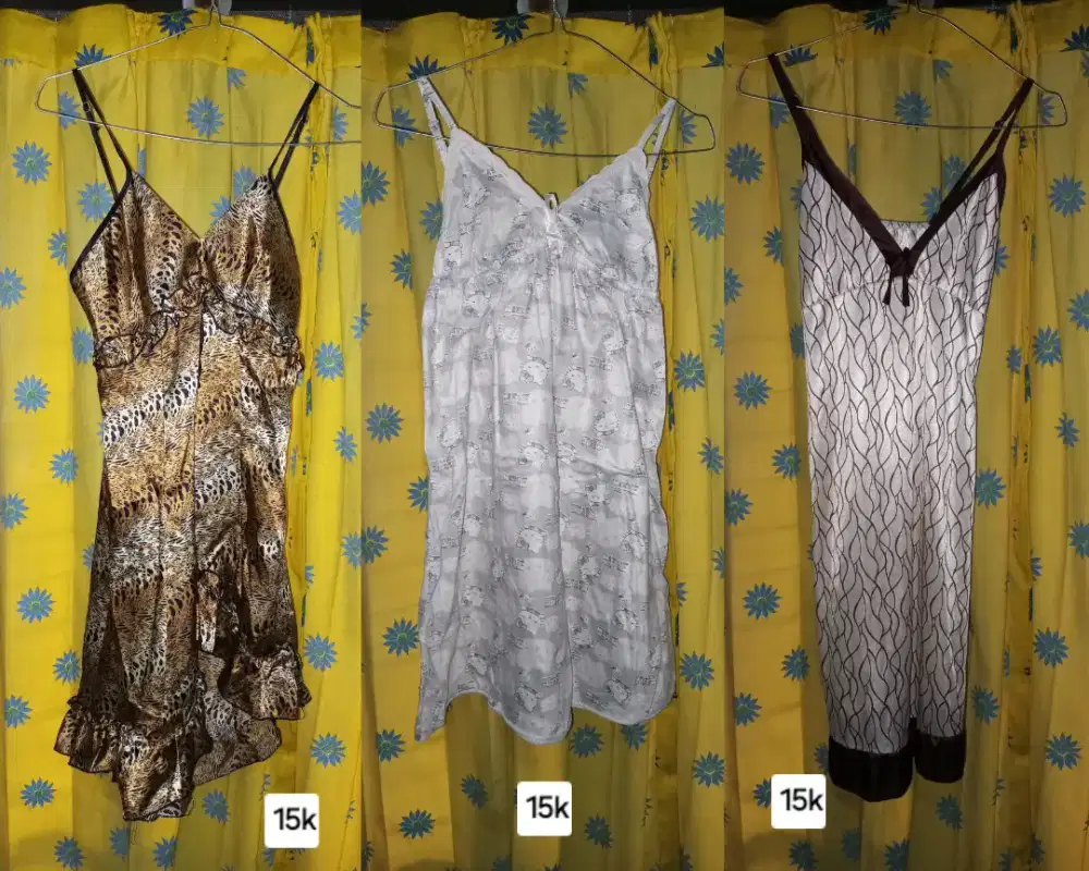 Preloved baju tidur satin