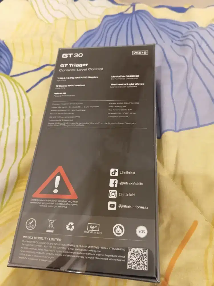 Di jual infimix Gt 30 baru belum buka bungkus