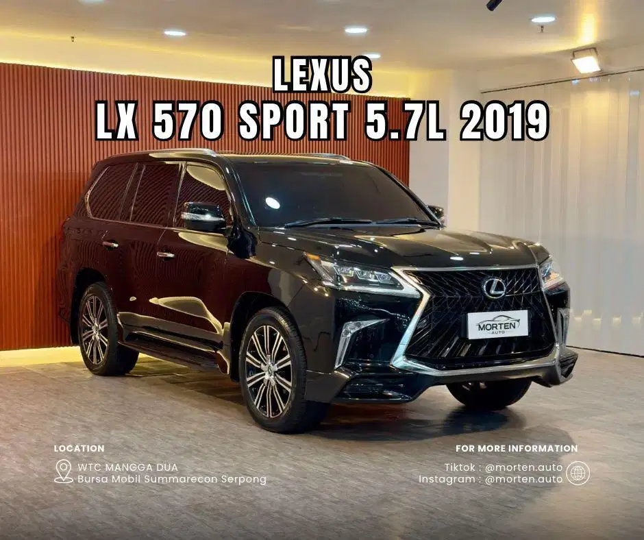 Lexus LX 570 Sport 5.7L 2019 Odo 58 Ribu Record Antik Bergaransi