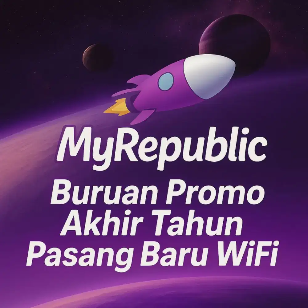Buruan promo akhir tahun pasang baru wifi myrepublic