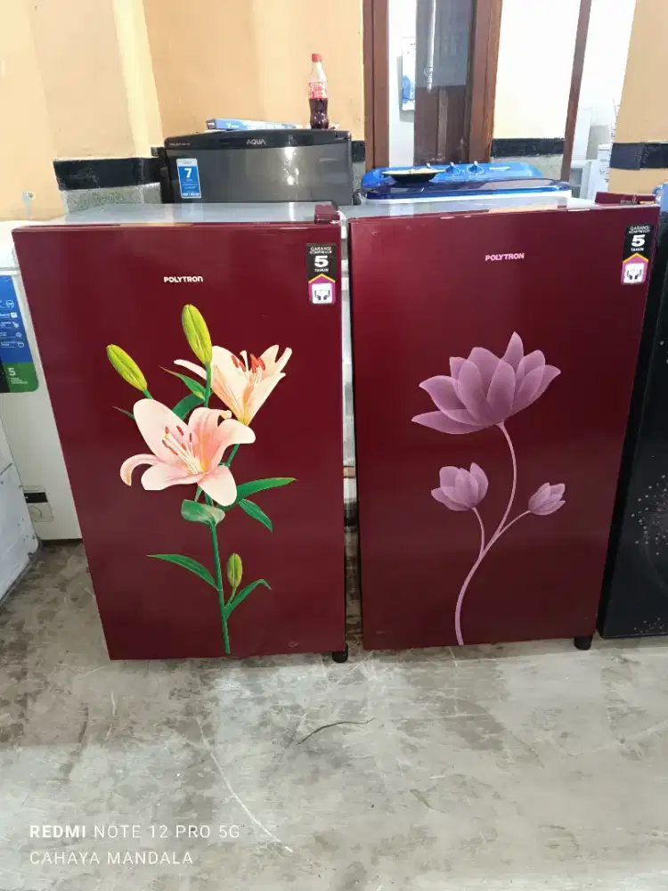 Polytron kulkas satu pintu 150 liter ori mulus