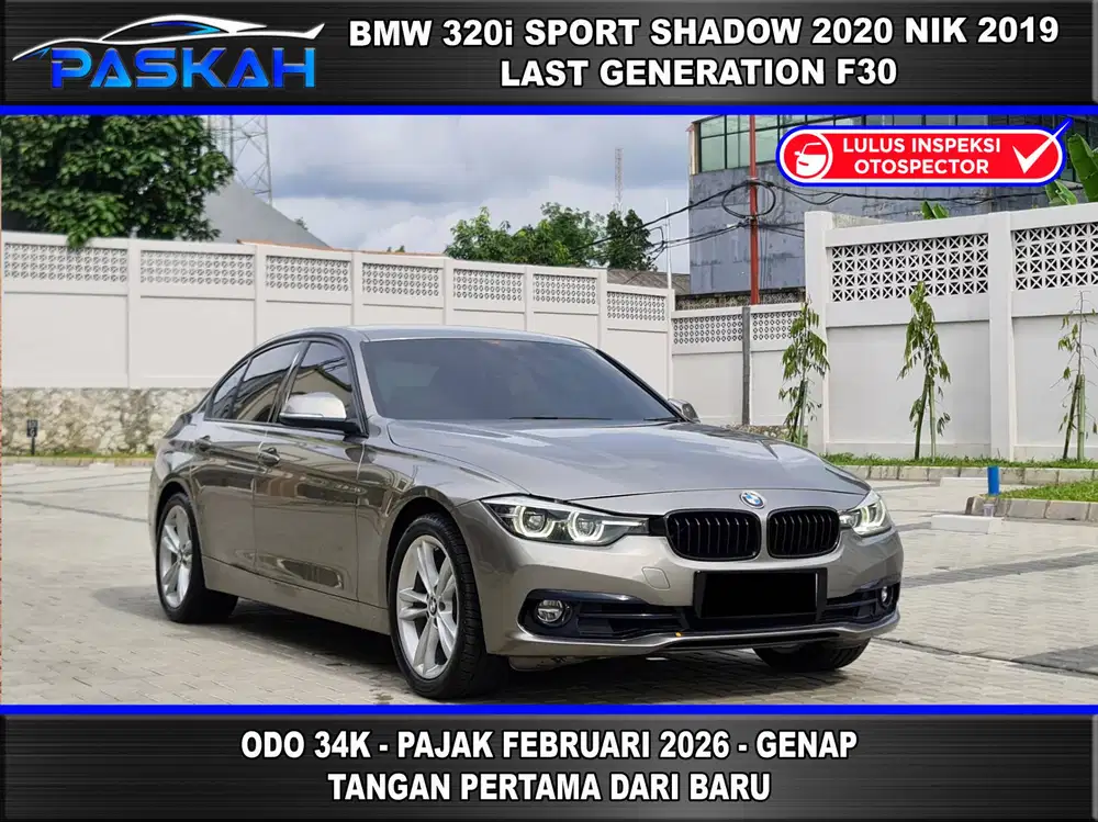 PAJAK=FEB-2026 GENAP Bunga=4,5% BMW 320i Sport Shadow 2020 NIK 2019