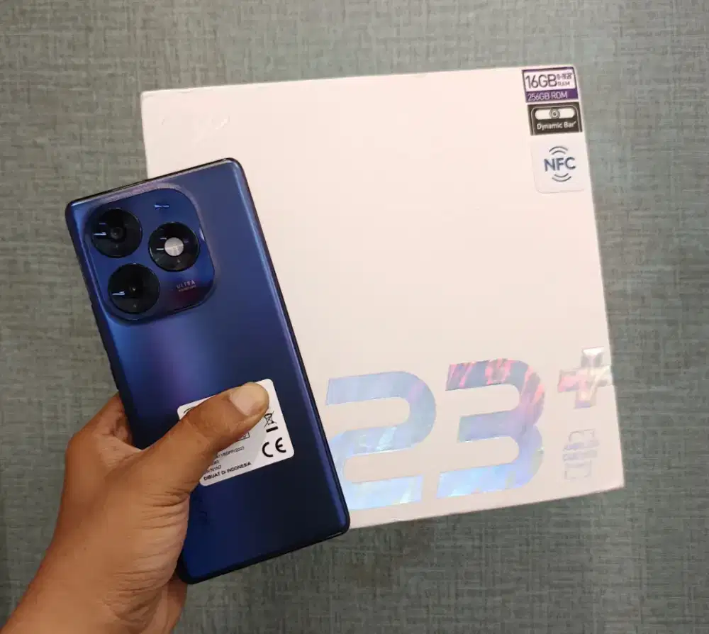 Itel S23 Plus 8/256 Original Lengkap Fullset Mulus