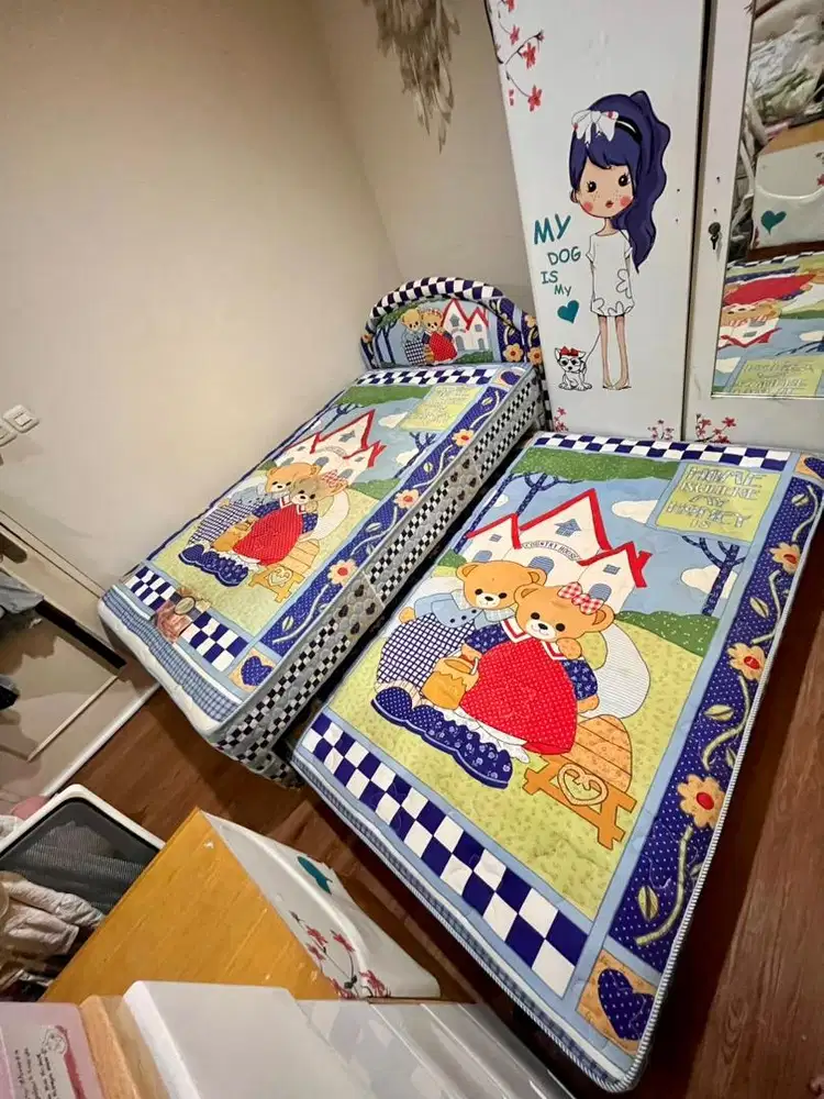 NEGO Ranjang Anak Romance 2in1 motif bear - Uk. 120x200