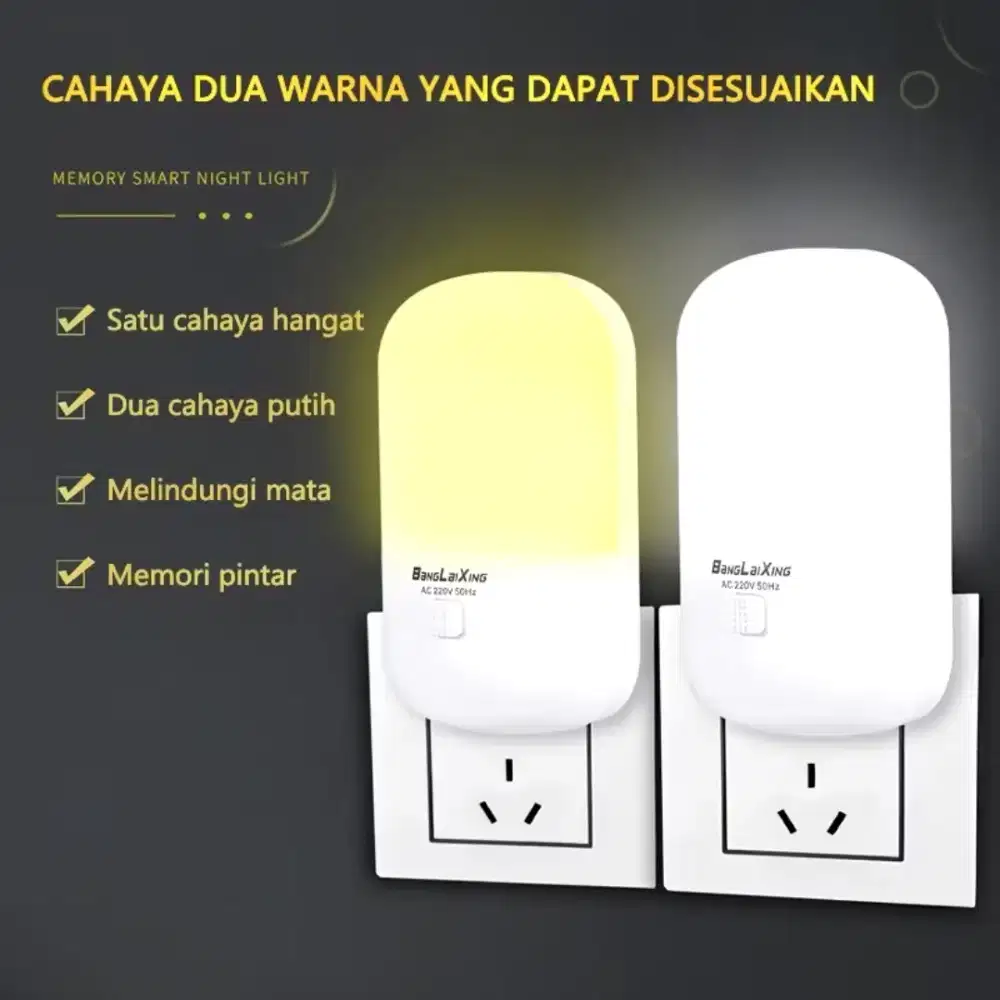 Lampu tidur 2 warna