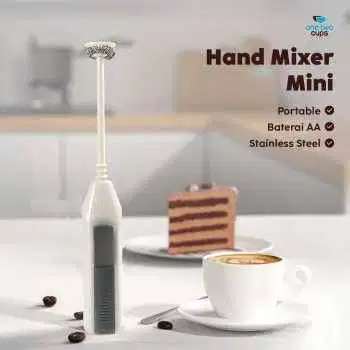 Hand Mixer Mini Pengocok Telur Kopi Milk Frother Battery