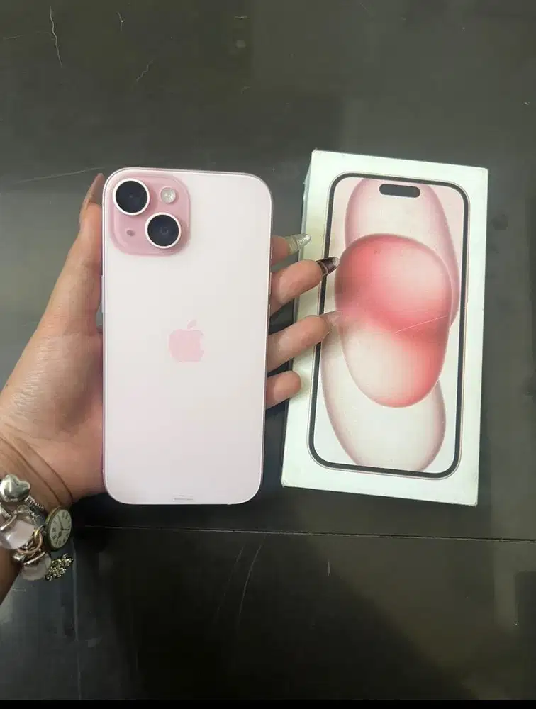 iPhone 15 128gb Pink Garansi Resmi iBox Fullset Nominus