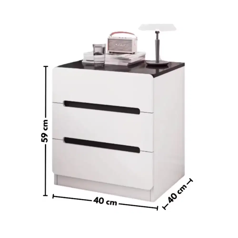 Meja nakas minimalis, meja laci lemari samping tempat tidur