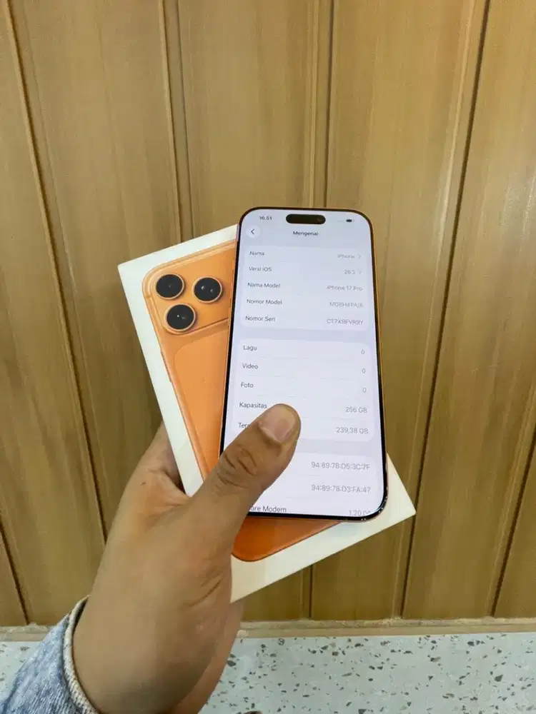 iphone 17 pro 256 orange second ibox like new