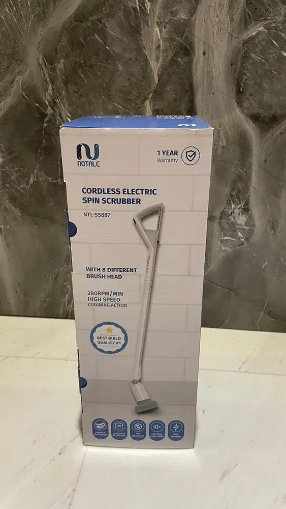 Electric spin scrubber