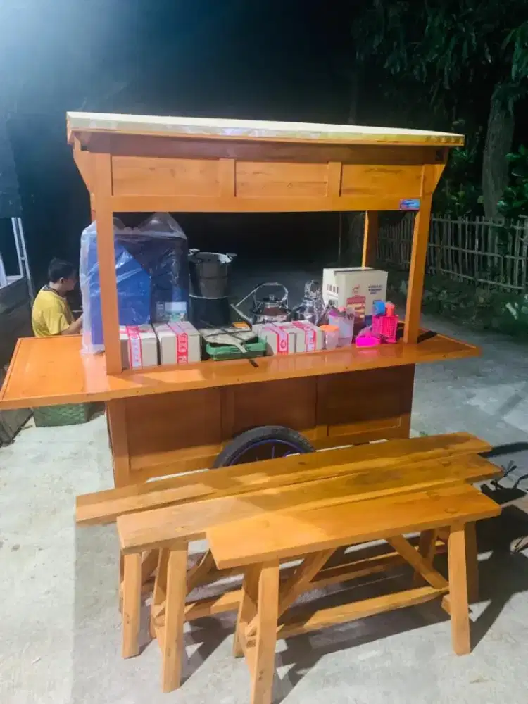 Gerobak Angkringan jg Melayani Pesanan Grobak Bakso Mie Bubur Sate dlL