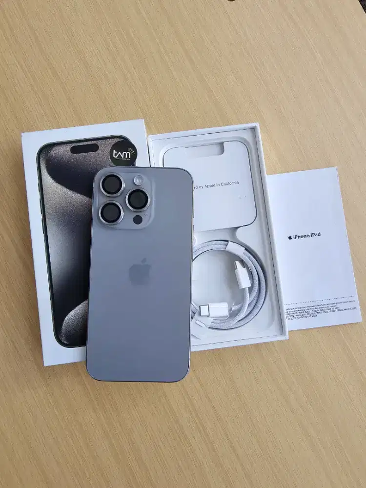 iPhone 15 PRO 256GB iBox Resmi Like new istim BH 88% Fullset ori