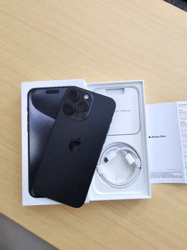 Iphone 15 PROMAX 256GB iBox Rssmi Super mulus fullset Ori istim