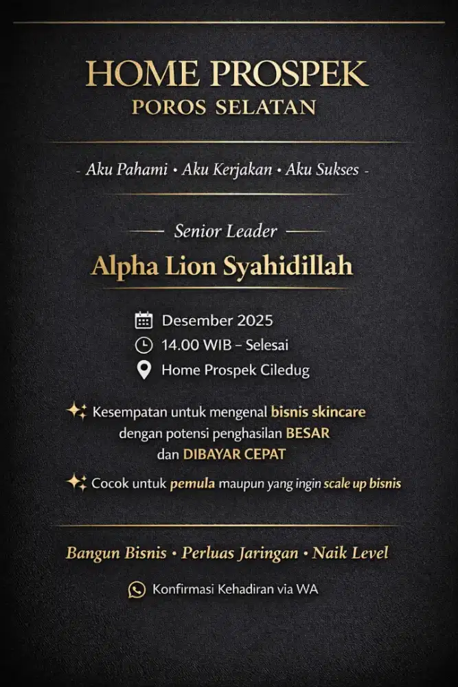 Tim Jualan Skincare Highend