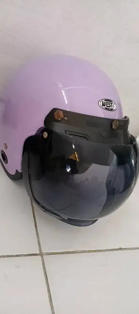Helm bogo ungu preloved