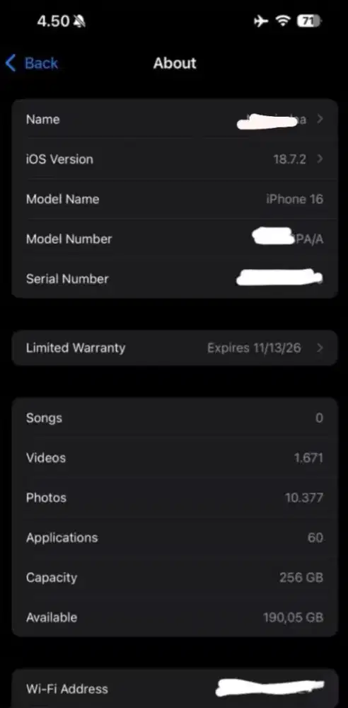 iPhone 16basic White 256