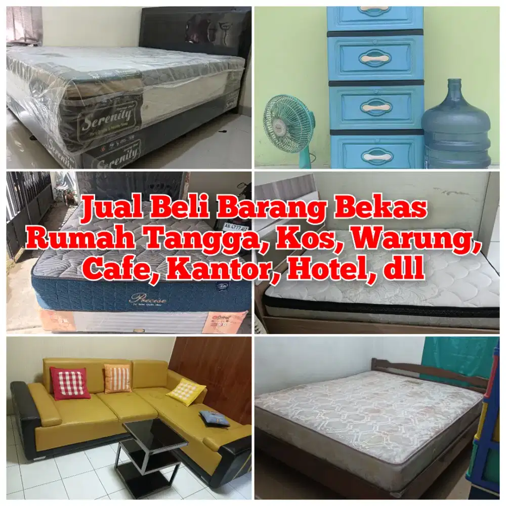 Terima Barkas Springbed, busa, matras dan barang rumah tangga lainnya