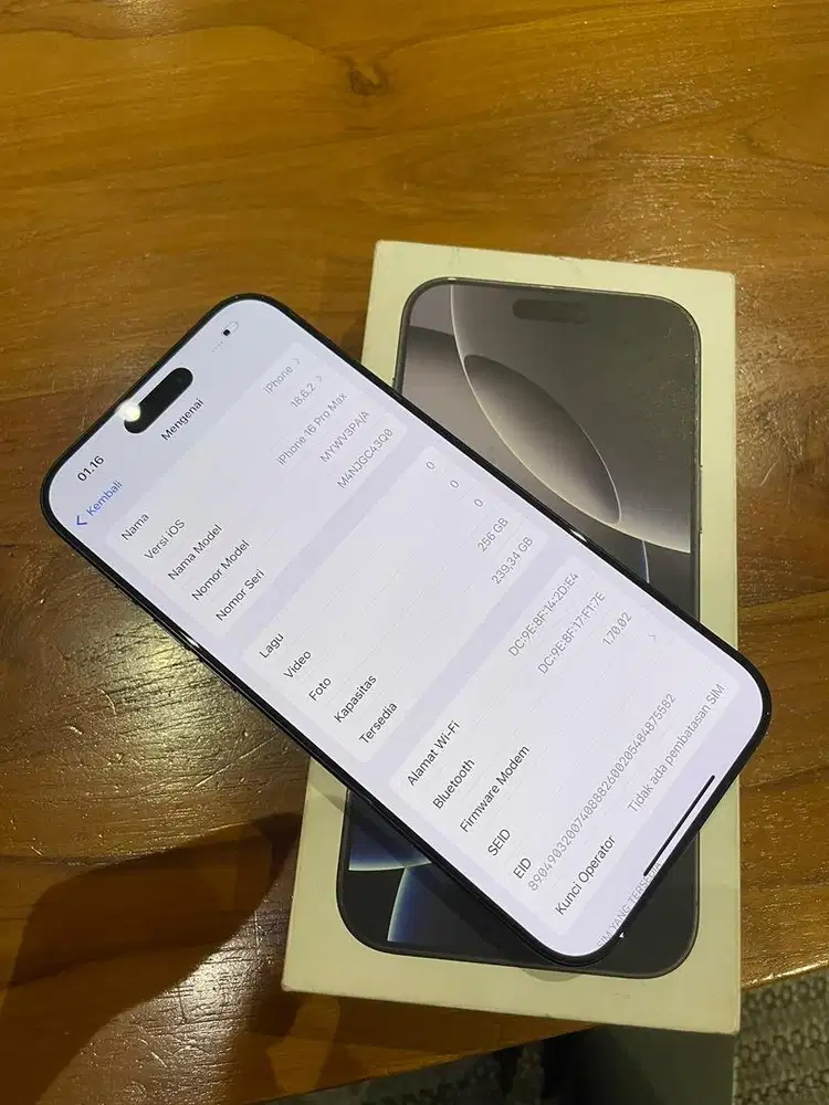 iphone 16 Promax 256 Ibox