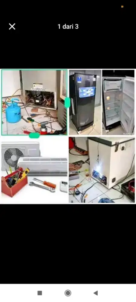 Perbaiki kulkas,showcase,frezer,m.cuci dan ac (service)