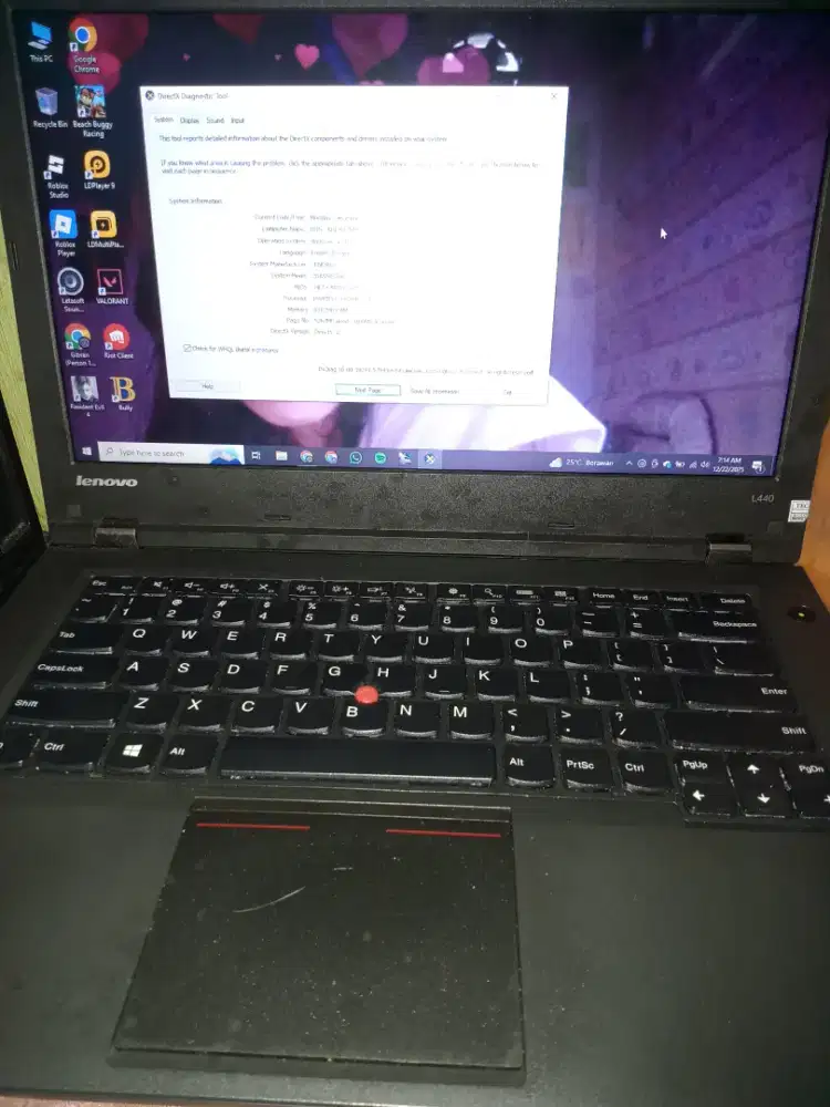 Laptop lenovo thinkpad batu pemakaian 3 bulan free mouse wireless