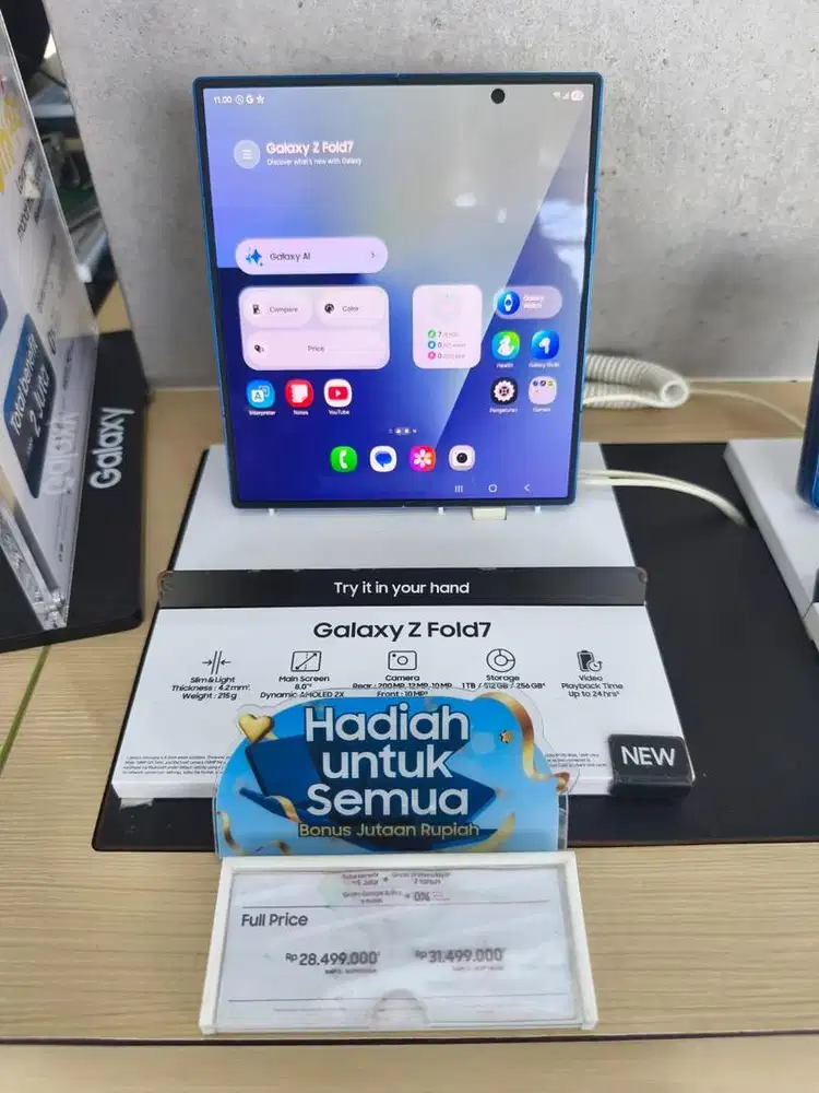 Promo hp Galaxy Z fold7 bunga 0% free 2x cicilan